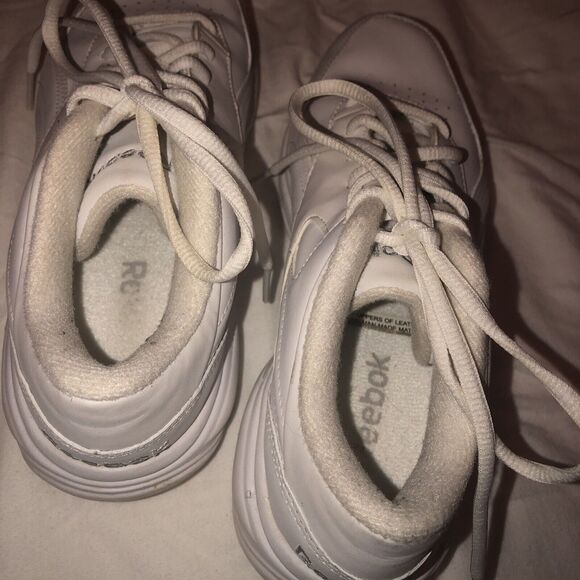 Reebok Womens Walk DMX Max All White Running Shoes Sneakers Size 5.5 OG Style - Picture 7 of 11